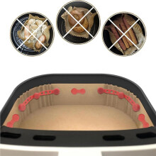 6 Airfryermagneten voor Bakpapier, Airfryer Magnetische Siliconen Gespset, Airfryer Gesp Siliconen Accessoires