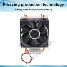 Mini CPU Cooler 2 Heatpipes 8cm Fan for 775/1155 AMD/Intel, Low Noise