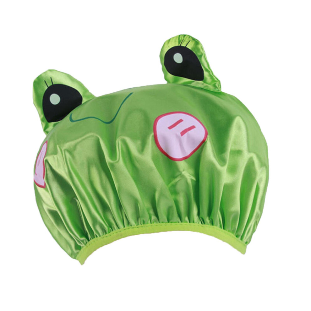 Shower Cap Double Layer Waterproof Cute Washing Cap Children's Bath Cap for Head XIA