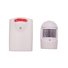 Sistemi di allarme di sicurezza, 1 ricevitore e 1 rilevatore di movimento PIR resistenti alle intemperie per cortile/garage/fienile, ki KML