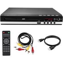 Lettore DVD/EVD HD 1080P per uso domestico: uscita HDMI e cavo HDMI inclusi, supporta VCD/CD-H GX GX