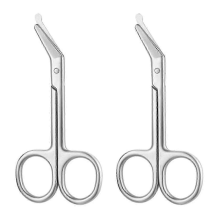 Forbici per colostomia in acciaio inox con punta smussata, 2 pezzi - 11,2 cm - VV GX GX