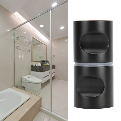 Single Hole Shower Door Handle Black 1