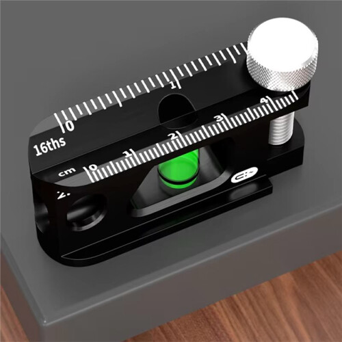 1Pc  High-Precision Scale Level Ruler, Magnetic Pipeline Leveling & Measuring Tool 9inch 2
