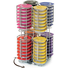 Offerta imperdibile: espositore rotante per 64 capsule Tassimo, in acciaio cromato.