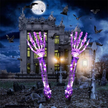 Halloween Skeleton Hand - Ulisem - Emits LED - Durable Plastic - Creative DIY