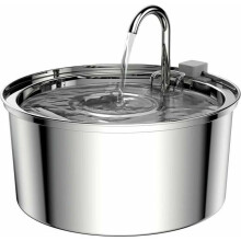 Fontana per gatti Odipie da 32 litri in acciaio inox con pompa migliorata e 1 filtro di ricambio.