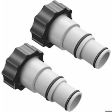 Replacement hose adapter with clamp for Intex above-ground pools, 1.5" to 1.25" hose adapter for threaded pumps