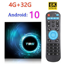 Box IPTV T95 H616, sistema operativo Android 10.0, processore quad-core Allwinner H616 Cortex-A53, 4G, 32G, lettore multimediale, decoder WLAN.