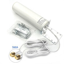 SMA Male - 4G/5G Outdoor Antenna 698-3800MHz 28dBi SMA, Onmi Male Connector, External Barrel for Wi-Fi Router