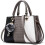 Fashionable one-shoulder handbag, simple messenger bag, large capacity, grey 1