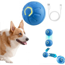 Interactive Dog Toys, USB Rechargeable Smart Ball, Bouncy Ball for Dogs, 360 Rotating