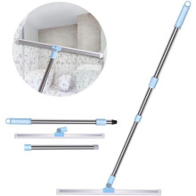 50cm Floor Squeegee, 43.5-130cm Telescopic Floor Squeegee, Window Cleaner, Heavy-Duty Shower Squeegee with Telescopic Handle