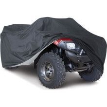 Waterdichte en UV-bestendige hoes voor motorfietsen, quads en ATV's, maat XXXL, zwart, LBQ56