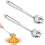 2 Spaghetti Spoons 30cm, Kitchen Pasta Spoon, Pasta Fork, Stainless Steel Spaghetti Serving Spoon 1