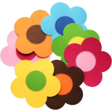 Pan Protectors, Felt Pan Covers, 7 Pieces, 25 cm Diameter, Separate and Protect, Kitchen Utensil Surfaces