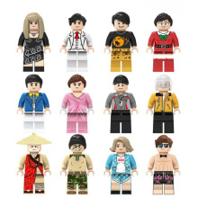 12 PCS Diverse Careers Trendy Lifestyle Actor Business Man Building Block Gift for Children