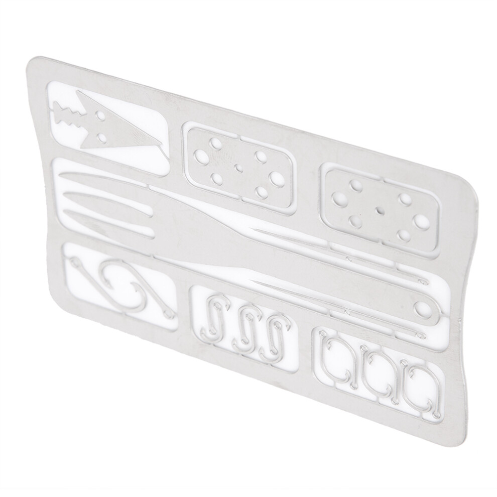 Multitool Camping & Survival Knife, Fishing Gear 10X6.5cm Silver 7901392335936