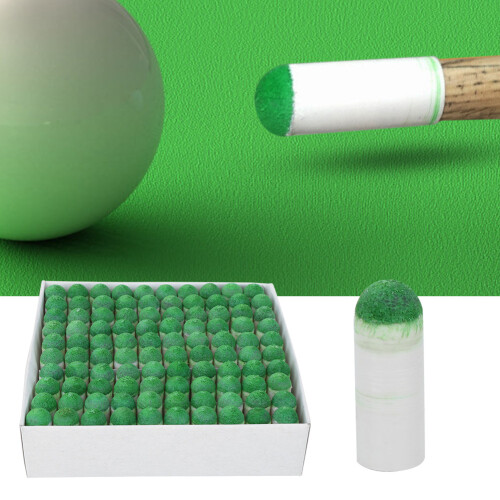100pcs Pool Cue Tips Durable 9mm Snooker Billiard Stick Accessory