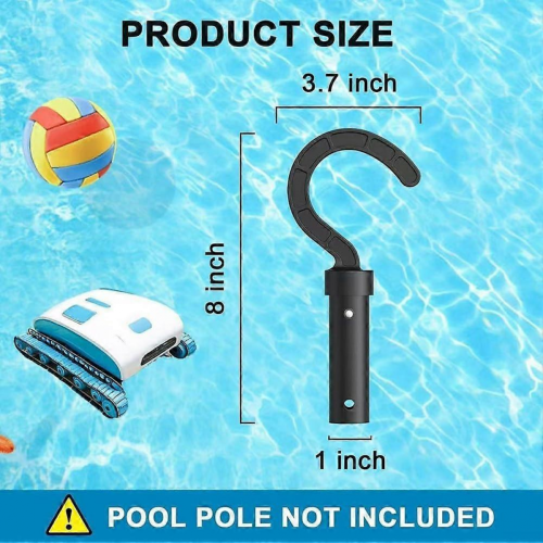 Pool Accessories Two-Hook Telescopic Pole Hooks For Cleaning, Aluminum, Adjustable, Compatible With Pool PolesSON 1