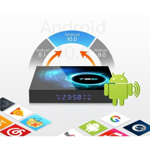 T95 H616 IPTV-Box, Android 10.0 Betriebssystem, Allwinner H616 Quad-Core Cortex-A53 Prozessor, 4G, 32G, Mediaplayer, WLAN-Decoder 2