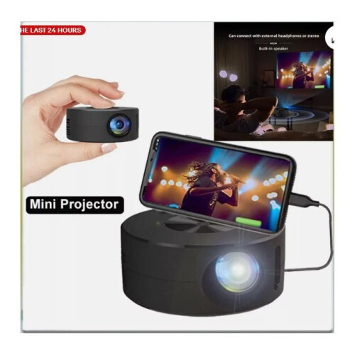 Mini draagbare LED-projector met wifi, home cinema, Android-tv, Bluetooth, USB, 1080p. 1