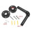 TEMPSA wall bracket for shelf - Black iron - Diameter 65mm - Length 120mm 3
