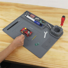 Hitzebeständige Silikon-Lötmatte Bis 500 C/932 F für die Reparatur Von Elektronikgeräten Wie Handys, Laptops und Leiterplatten
