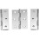 NetBoat 10er-Packung 5,1 cm Klappscharniere mit 60 Edelstahlschrauben, Silber 2