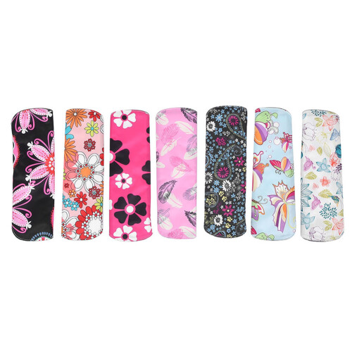 7pcs Bamboo Cloth Menstrual Pads Washable, Soft, Recyclable 1