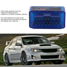 Bluetooth OBD2 Scanner Adapter for Vehicle Fault Codes, Reads Sensor Data
