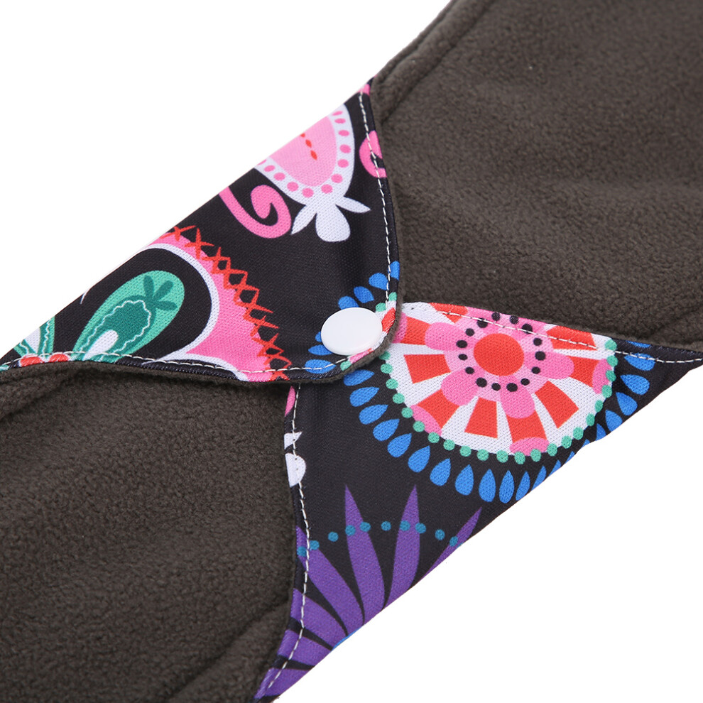 Bamboo Charcoal Washable Menstrual Pad L 33cm Reusable Sanitary Napkin