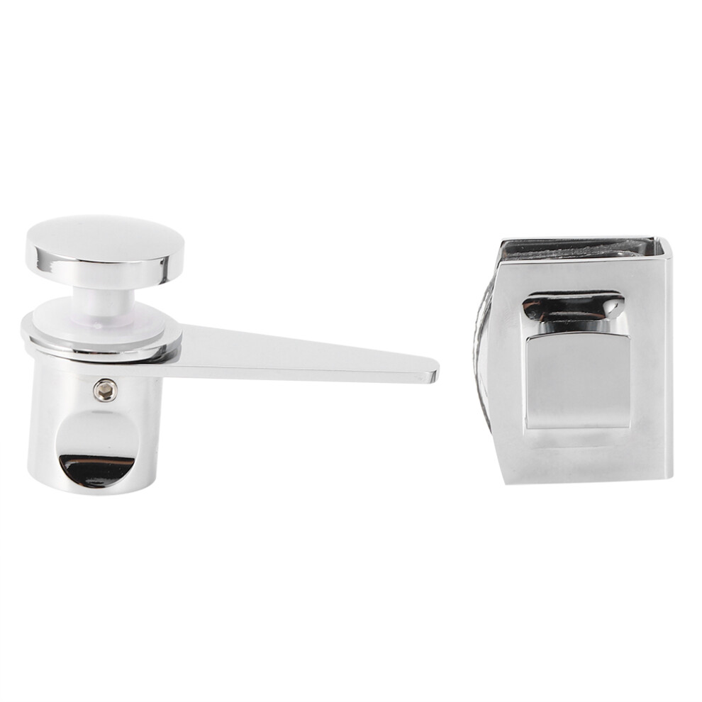 Glass Bathroom Door Latch Lock Copper Stainless Steel 8-12Mm 4671392340911