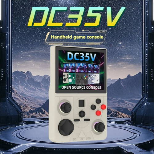 DC35V Open Source Handheld Game Console 128GB 3.5Inch IPS Screen Portable Pocket Video Player Supports 30+ Emulators 1