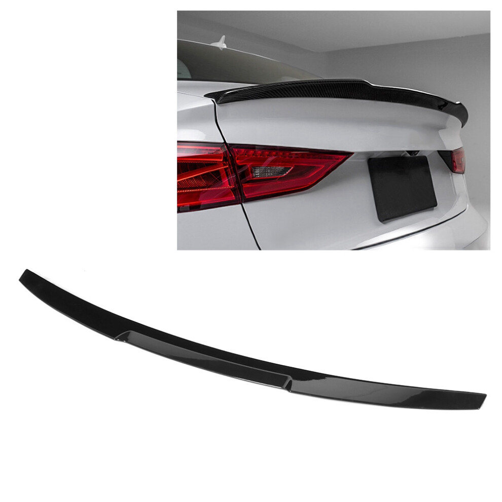 Glossy A3 S3 8V Rear Spoiler Lip Black 7340572568281