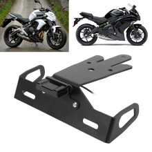 Motorcycle License Plate Holder with LED Light for Kawasaki ER-6N/F 2012-2015