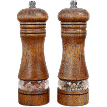 Pepper Grinder,wood Salt And Pepper Grinder Mills Sets,2 Pack,retro - RiRi