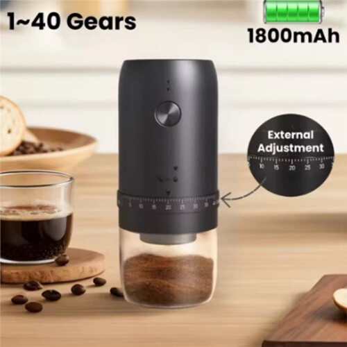 1 PCS Portable Electric Coffee Grinder TYPEC USB Charge Ceramic Grinding CoreHome Coffee Beans Pulverizer Grinder 1