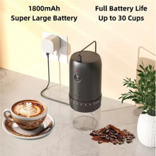 1 PCS Portable Electric Coffee Grinder TYPEC USB Charge Ceramic Grinding CoreHome Coffee Beans Pulverizer Grinder