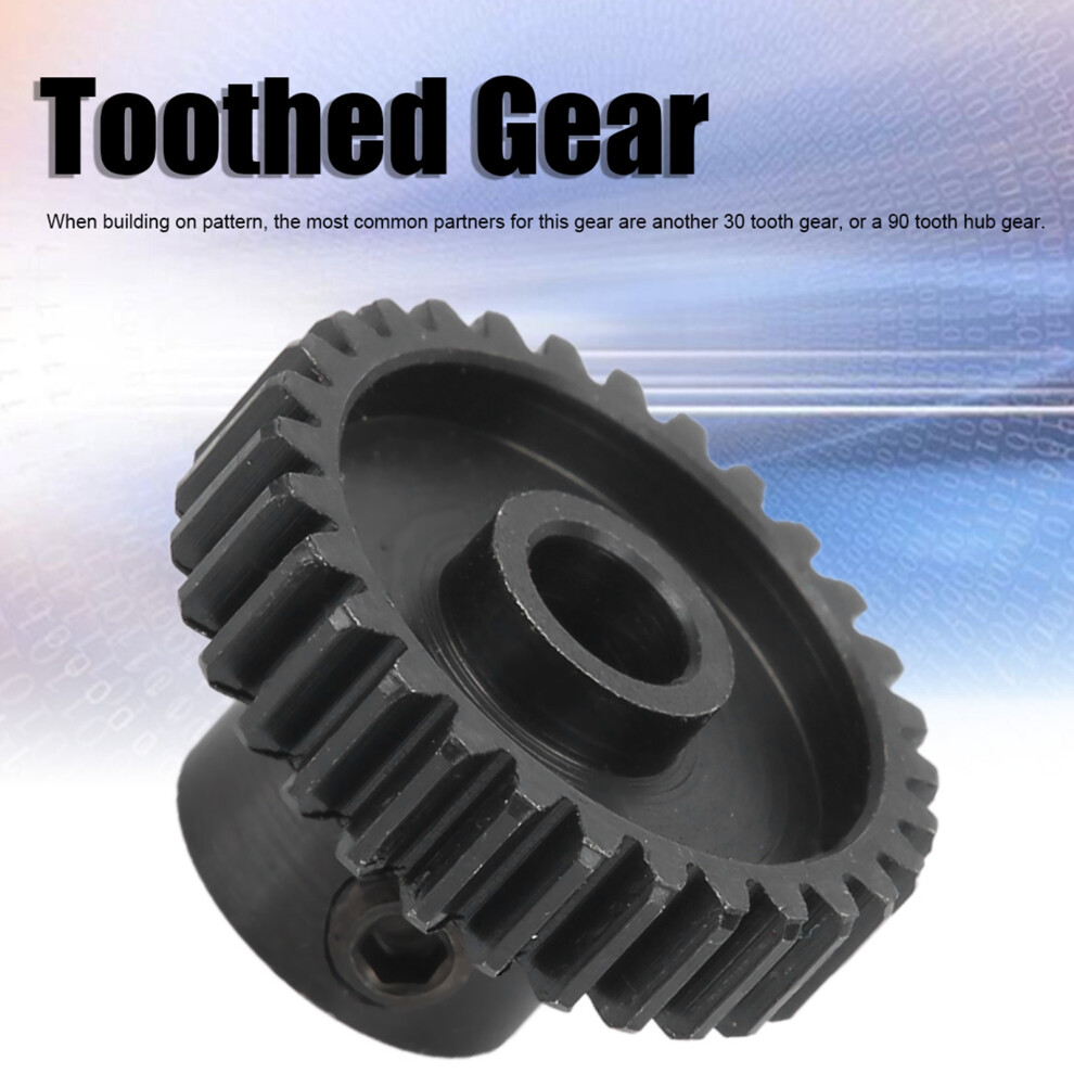S4304-0006-0030 Steel Gear 30 Teeth, 6Mm Hole, 0.8 Mod 8461392107685