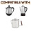 Coffee Filters for  Coffee Percolator, 100 Pcs Perforated Unbleached Filter Paper for  4Cup 4