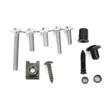Windscreen Fairing Screws Kit 198Pcs M5 M6 Bolts Motorcycle Accessory Silver