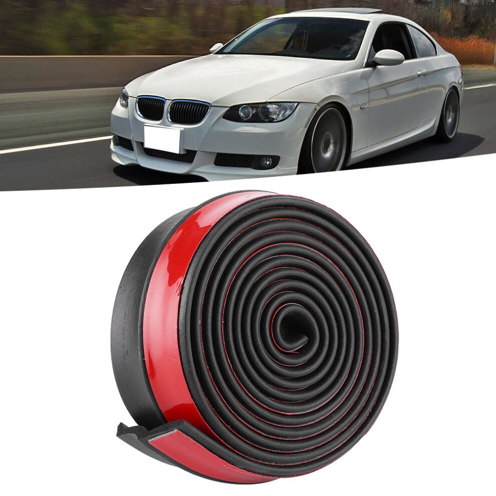 Universal Pvc Car Bumper Scratch Protector Strip 2.5M Black 9341392343087