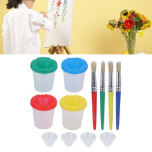 Premium Farbmischbecher-Set, 4 Stück, Kunststoff, Mehrfarbig