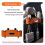 Universal Car Multi-Functional  Back Storage Bag Tissue Box with 2 Drink Holders 2 Hook Built-in Phone Holder Red 4
