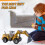 Jucărie excavator cu telecomandă pentru copii – Galben 4