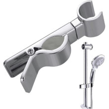 18-25mm Universal Shower Head Holder Replacement Shower Holder Bracket Abs Chrome No Drilling Adjustable