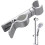 18-25mm Universal Shower Head Holder Replacement Shower Holder Bracket Abs Chrome No Drilling Adjustable 1