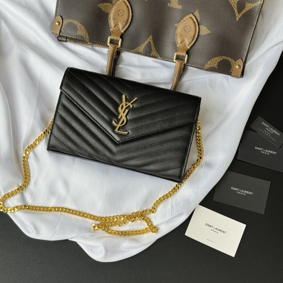 Xhrain Ysl Monogram Woc Envelope Chain Wallet 360452 22.5Cm