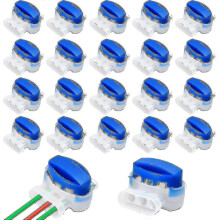20 Pieces Cable Connectors Waterproof Electrical Wire Connectors Lawnmower Connector 314 Connector with Moisture-proof Gel Resin Filled 3 Wire Con